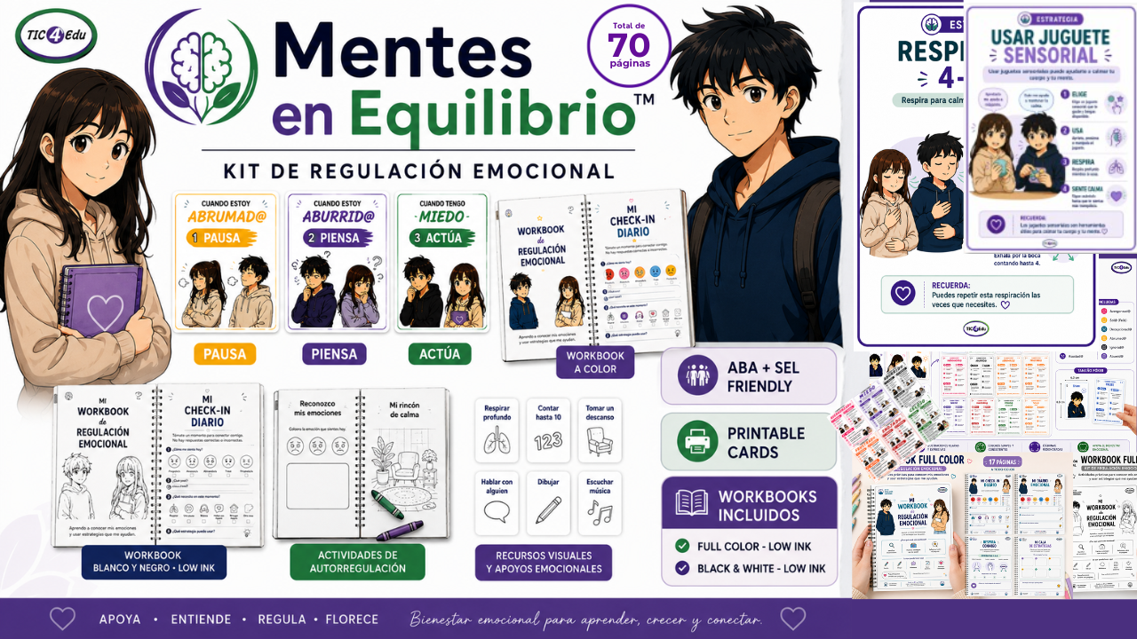 Resumen visual del kit Mentes en Equilibrio