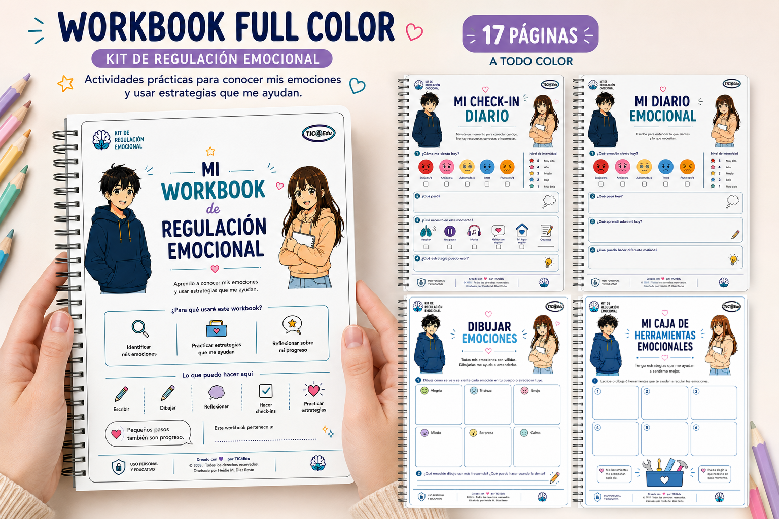 Workbook emocional a color