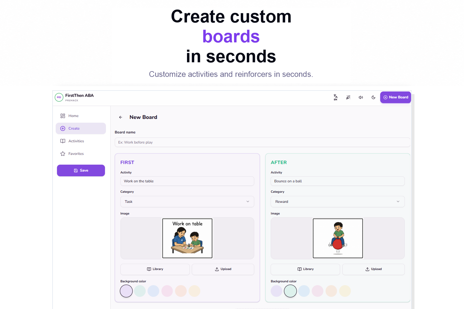 Create custom boards